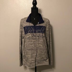 Quarter Zip PINK Sweatshirt